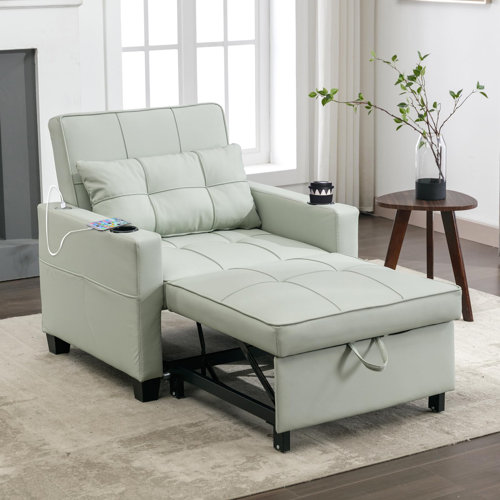 Latitude Run® Pavilus Convertible Chair Bed, Sleeper Sofa Chair Bed 3